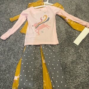 Kids Pajamas Set 4 Piece Long Sleeve 5T